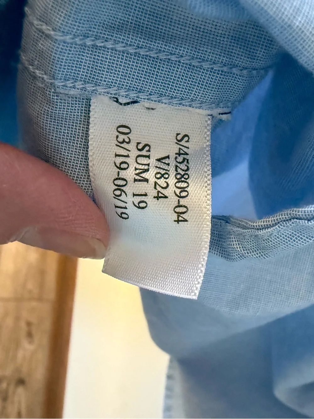 Banana Republic Light Blue Short-Sleeve Button-Down Shirt